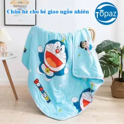 Chăn Hè Cho Bé Chất Liệu COTTON Chính Hãng TOPAZ - Chăn Cotton Đũi Hè Họa Tiết Cute, Siêu Mềm, Siêu Mát Cho Bé