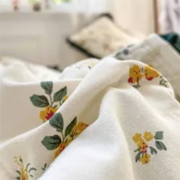 (Tặng Kèm 2 Vỏ Gối) Bộ Ga Giường Cotton Cao Cấp Chính Hãng TOPAZ _ Ga Phủ Giường Nhập Khẩu Chất Liệu Lụa Kháng Khuẩn