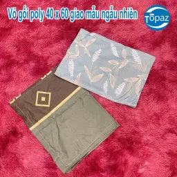 Vỏ Gối Nằm Poly Cotton Chính Hãng TOPAZ Siêu Mềm Mịn Mẫu Mã Đẹp An Toàn Cho Làn Da Của Bạn Giao Mẫu Ngẫu Nhiên