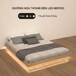 [FREESHIP HCM] Giường Bay, Giường Ngủ Tatami Đèn Led MDF033 – Có Thiết Kế Theo Yêu Cầu Khách Hàng