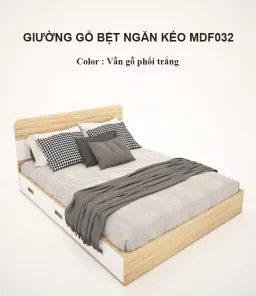 [FREESHIP HCM] Giường Gỗ MDF Kiểu Nhật Ngăn Kéo Tatana MDF032 - Có Thiết Kế Theo Yêu Cầu Khách Hàng