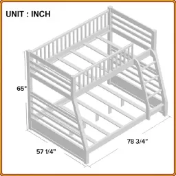 Giường Tầng Juno Sofa 1m /1m4 Cầu Thang Cố Định Phải Thanh Ngang Màu Lựa Chọn