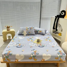 Bộ Ga Gối Cotton 3D Emmibedding Hàng Đẹp Họa Tiết Cực Xinh Cho Bé, Drap Ga Bọc Giường Đủ Size Kích Thước