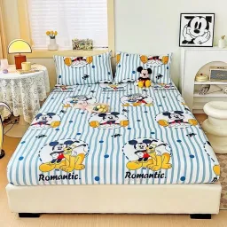 Bộ Ga Gối Cotton 3D Emmibedding Hàng Đẹp Họa Tiết Cực Xinh Cho Bé, Drap Ga Bọc Giường Đủ Size Kích Thước