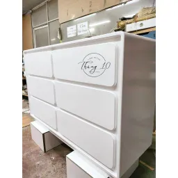 Cabinet - Tủ Console Decor / Tủ Đồ 6 Ngăn Gỗ Hiện Đại Dài 1m2 x Sâu 40cm x Cao 80cm