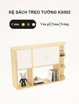 [FREESHIP HCM] Kệ Sách Treo Tường Gỗ MDF Tatana KS002 - Có Thiết Kế Theo Yêu Cầu Khách Hàng