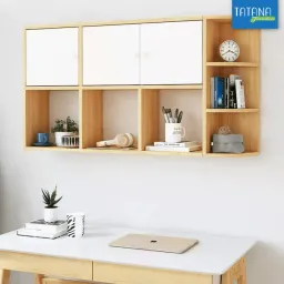 [FREESHIP HCM] Kệ Sách Treo Tường Gỗ MDF Tatana KS002 - Có Thiết Kế Theo Yêu Cầu Khách Hàng