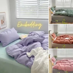 Chăn Ga Gối Cotton Tici Emmi Bedding Drap Giường Đủ Size Nệm 1m, 1m2, 1m4, 1m6, 1m8, 2m2 Không Kèm Ruột