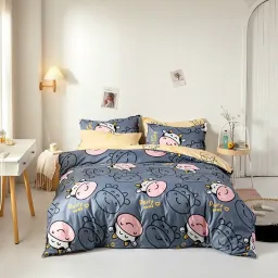 Chăn Ga Gối Emmibedding Chất Liệu Cotton Poly Họa Tiết Xinh Xắn Đáng Yêu Đủ Size Miễn Phí Bo Chun