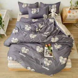 Chăn Ga Gối Emmibedding Chất Liệu Cotton Poly Họa Tiết Xinh Xắn Đáng Yêu Đủ Size Miễn Phí Bo Chun