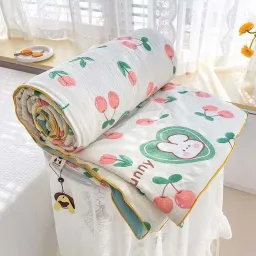 Chăn Hè Cotton Đũi Hàn Quốc EmmiBedding, Kích Thước 2mx2m3, Mềm Mát