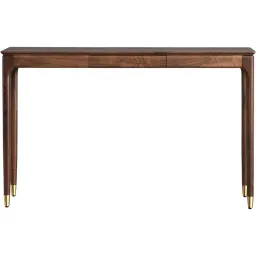 Bàn Console Chữ Nhật Gỗ Bọc Chân Vàng Sang Trọng - Nhận Làm Theo Yêu Cầu