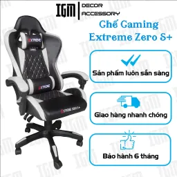 Ghế Gaming Extreme Zero S+ Có Gác Chân, Nhiều Màu Sắc, Đệm Ngồi Nâng Hạ + Ngả Lưng Bản Cao Cấp