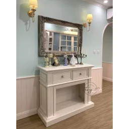 Kệ Tủ Lò Sưởi Gỗ Trang Trí Vintage Kệ Tủ Lò Sưởi Gỗ Trang Trí Vintage