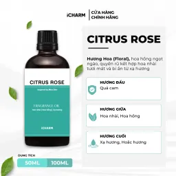 Tinh Dầu Nước Hoa Citrus Rose (Inspired By Miss Dior) - iCHARM