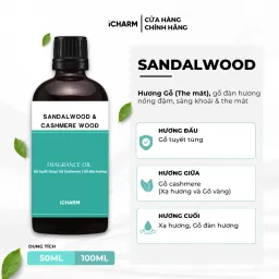 Tinh Dầu Nước Hoa Sandalwood & Cashmere Wood - iCHARM