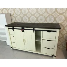 Tủ Gỗ Vintage dùng làm Bàn Bar hoặc Tủ Giày/Tủ Đựng Đồ