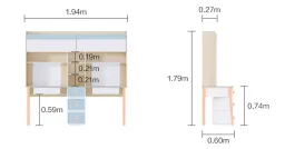 [FREESHIP HCM] Bàn Học, Bàn Làm Việc Gỗ MDF Chống Ẩm Tatana BH021 - Có Thiết Kế Theo Yêu Cầu