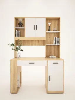 [FREESHIP HCM] Bàn Học, Bàn Làm Việc Liền Kệ Gỗ MDF Tatana BH023 - Có Thiết Kế Theo Yêu Cầu