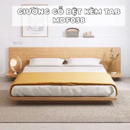 [FREESHIP HCM] Giường Gỗ MDF Kiểu Nhật Kèm Tab Đầu Giường Tatana MDF038 - Có Thiết Kế Theo Yêu Cầu