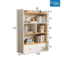 [FREESHIP HCM] Kệ Sách Gỗ MDF Tatana KS003 - Có Thiết Kế Theo Yêu Cầu Khách Hàng