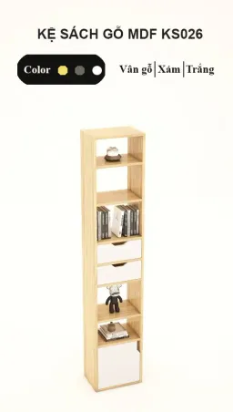 [FREESHIP HCM] Kệ Sách Nhiều Tầng Gỗ MDF Tatana KS026 - Có Thiết Kế Theo Yêu Cầu Khách Hàng