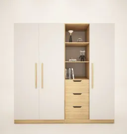 [FREESHIP HCM] Tủ Quần Áo Cánh Mở, Nội Thất Phòng Ngủ Gỗ MDF Tatana TU007 - Có Thiết Kế Theo Yêu Cầu