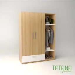 [FREESHIP HCM] Tủ Quần Áo Cánh Mở, Nội Thất Phòng Ngủ Gỗ MDF Tatana TU012 - Có Thiết Kế Theo Yêu Cầu