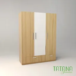 [FREESHIP HCM] Tủ Quần Áo Cánh Mở, Nội Thất Phòng Ngủ Gỗ MDF Tatana TU023 - Có Thiết Kế Theo Yêu Cầu