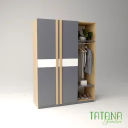 [FREESHIP HCM] Tủ Quần Áo Cánh Mở, Nội Thất Phòng Ngủ Gỗ MDF Tatana TU024 - Có Thiết Kế Theo Yêu Cầu