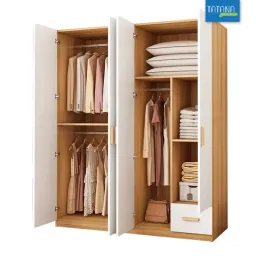 [FREESHIP HCM] Tủ Quần Áo Cánh Mở, Nội Thất Phòng Ngủ Gỗ MDF Tatana TU028 - Có Thiết Kế Theo Yêu Cầu