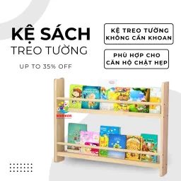 Kệ Sách Treo Tường Cho Bé Dễ Dàng Lắp Đặt Không Cần Khoan Tường Gắn Sau Cửa Tiết Kiệm Không Gian Căn Hộ