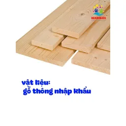 Tủ Để Sách Đồ Chơi 4 Tầng Cho Bé, Kệ Sách Chất Liệu Gỗ Thông Nhập Khẩu Dày Dặn, Kệ Đa Năng Trang Trí Phòng Học