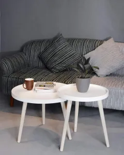 Bàn Sofa CHIN Đen / Trắng