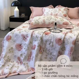 Bộ Chăn Ga Gối Lụa Thái 6D 4 Món An Như Bedding - Nhiều Mẫu Đẹp, Nhiều Size