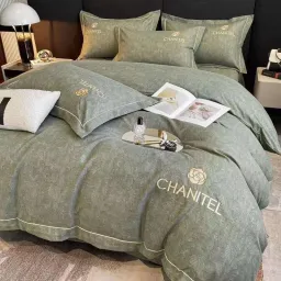 Bộ Vỏ Chăn Cotton Linen Chanitel 4 Món - Nhiều Màu, Nhiều Size