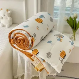 Chăn Hè Cotton Đũi Xơ Đậu Nành Mềm Kích Thước 2mx2m3 - Nhiều Mẫu Đẹp