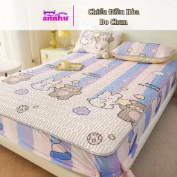 Chiếu Điều Hoà Bo Chun Bọc Đệm Cao Su Non Cao Cấp An Như Bedding - Nhiều Mẫu, Nhiều Size