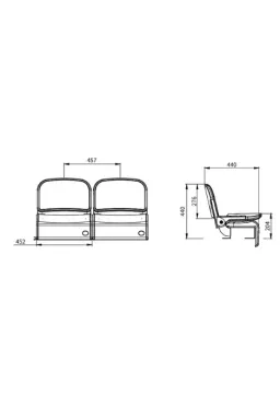 Ghế Hội Trường, Rạp Phim Telescopic Seating TAV1 - O' FURNI