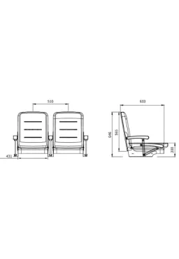 Ghế Hội Trường, Rạp Phim Telescopic Seating TAV4 - O' FURNI