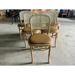 Ghế Thonet Lưng Tựa Phối Mây - Màu Tự Nhiên