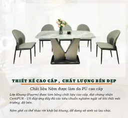 Ghế Ăn Bọc Da Pu T90 Jade, Chân Sắt Sơn Tĩnh Điện, Nhập Khẩu Cao Cấp Hiện Đại, Phù Hợp Căn Hộ Chung Cư Gia Đình