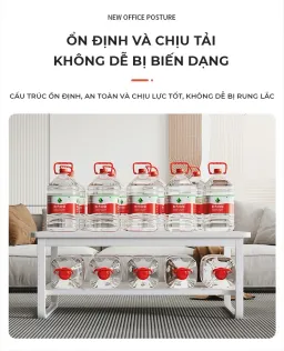 Bàn Trà Sofa Phòng Khách Chân Sắt Sơn Tĩnh Điện Thương Hiệu ILUMIA - GM135