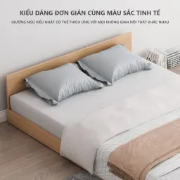 Giường Đôi Bệt, Pallet Gỗ Giường 2m Gỗ MDF Phủ Melamine Tháo Lắp Decor Phòng Thương Hiệu ILUMIA - GP310