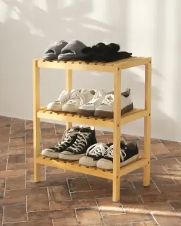 Kệ Giày Gỗ 3 Tầng Shoe Rack Size 500 / 800 / 1000