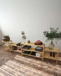 Kệ Giày Gỗ 3 Tầng Shoe Rack Size 500 / 800 / 1000