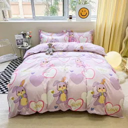 Bộ Chăn Ga Gối Cotton Poly Emmibedding Phong Cách Hàn Quốc Drap Giường Cotton Hot Trend (Không Kèm Ruột)