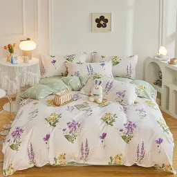 Bộ Chăn Ga Gối Emmibedding, Drap Cotton Poly Hàn Quốc Mẫu Mới 2024 Đủ Size, Miễn Phí Bo Chun