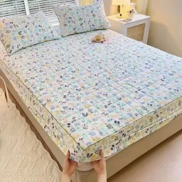 Bộ Ga Gối Trần Bông 3 Món Cotton Đũi Sơ Đậu Nành Mềm Mịn Mát Êm Hàng Nhập Khẩu Dùng Được 4 Mùa Emmibedding