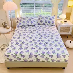 Bộ Ga Gối Trần Bông 3 Món Cotton Đũi Sơ Đậu Nành Mềm Mịn Mát Êm Hàng Nhập Khẩu Dùng Được 4 Mùa Emmibedding